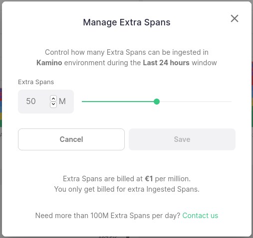 Manage Extra Spans